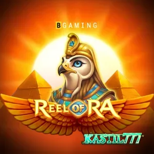 Tampilan visual mesin slot Reel of Ra dengan tema Mesir Kuno